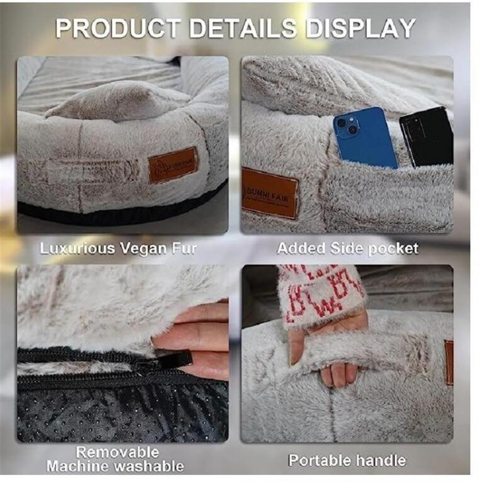 SCARVES Human Sized Dog Fluffy Giant Scarf Bed For Adults, Soft